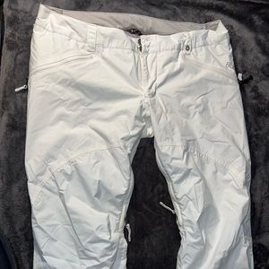 Burton white snow pants  XL